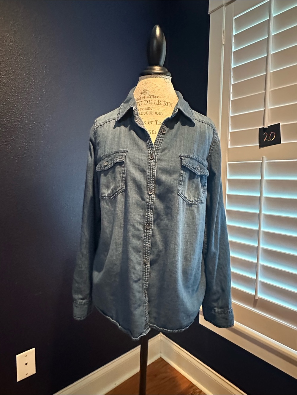 Sonoma Light Blue Denim Button-Down Shirt